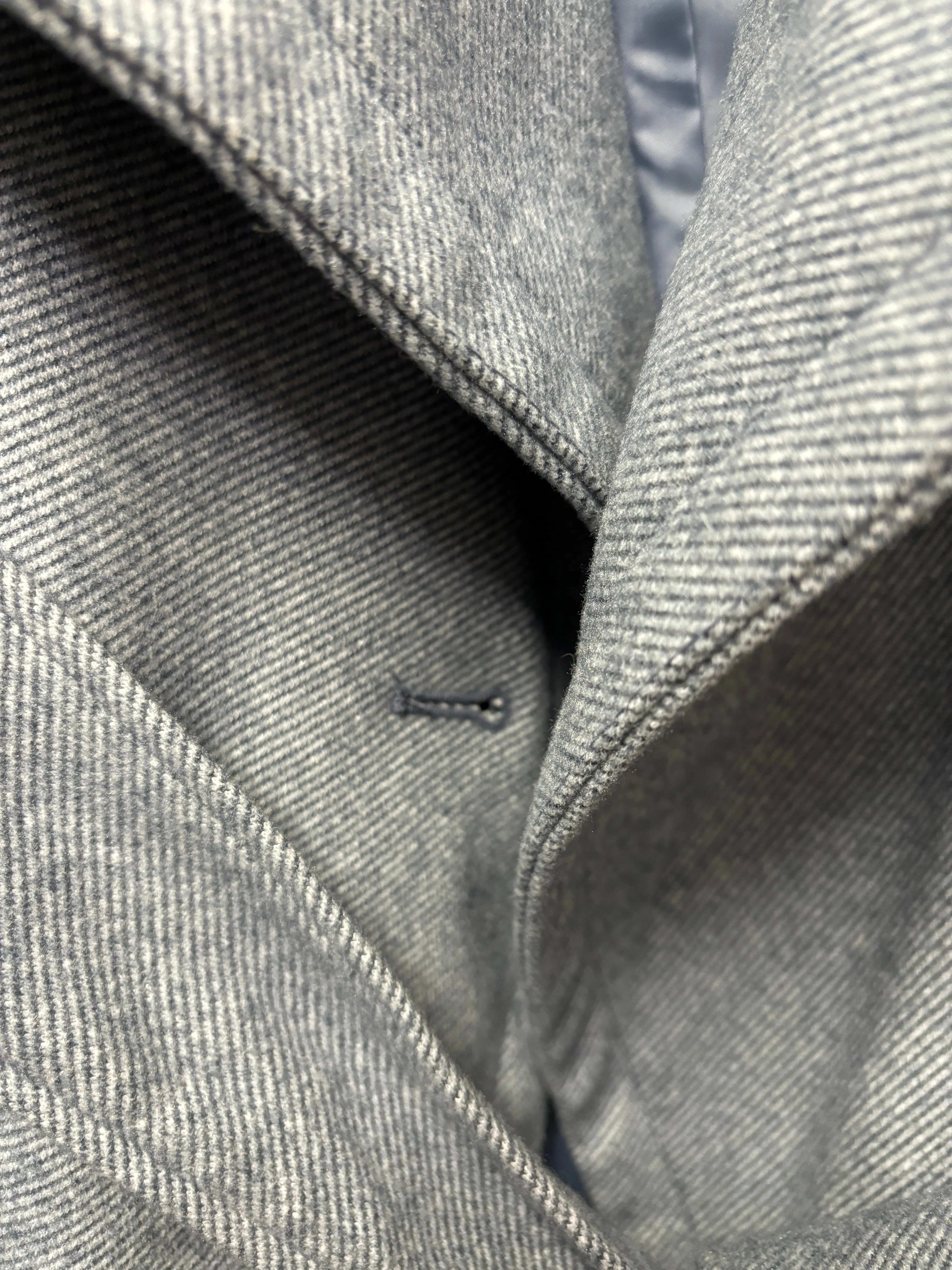 A New Day Blue Striped Coat Medium