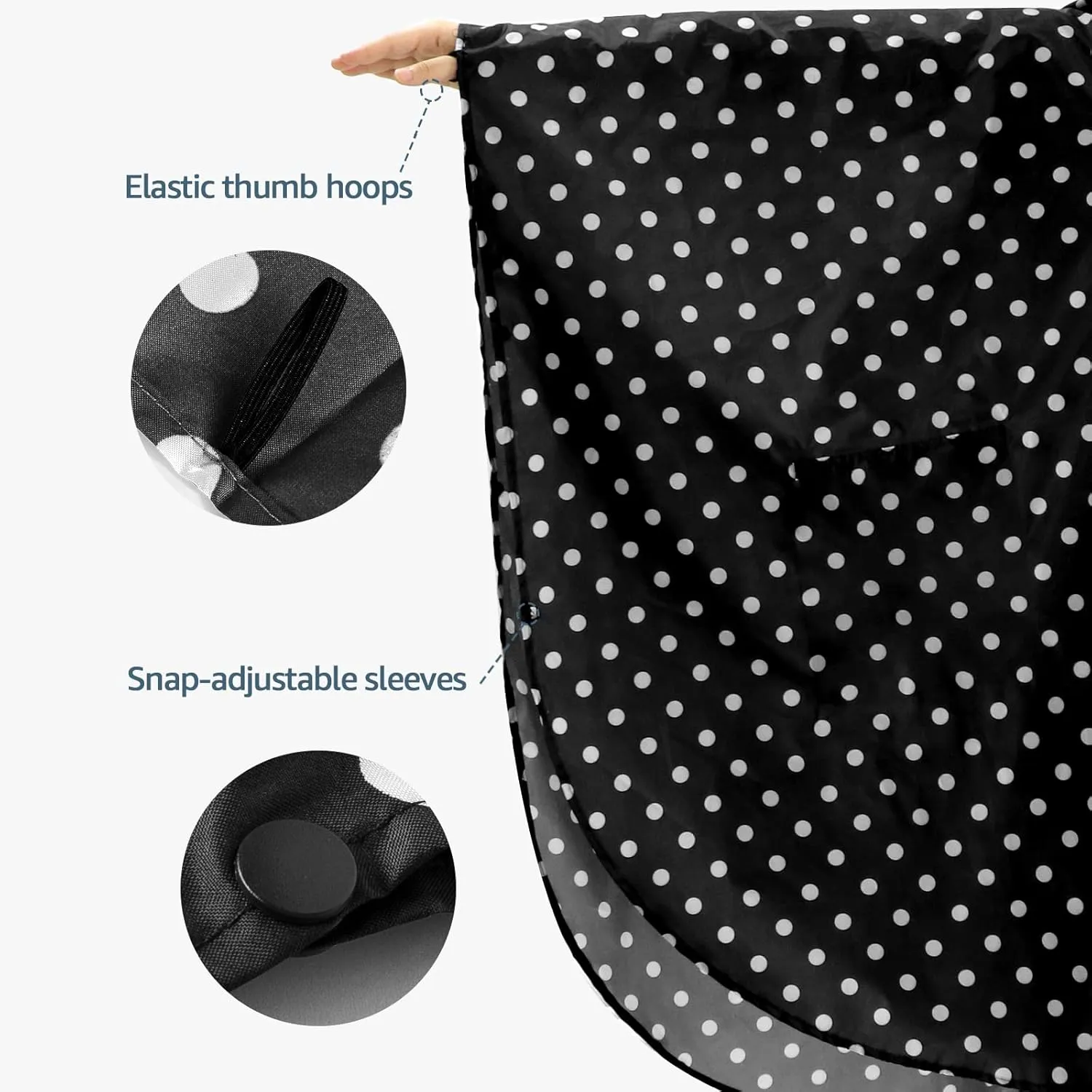 ANYOO Waterproof Rain Poncho Lightweight Reusable Hiking Hooded Coat Jacket for Outdoor Activities