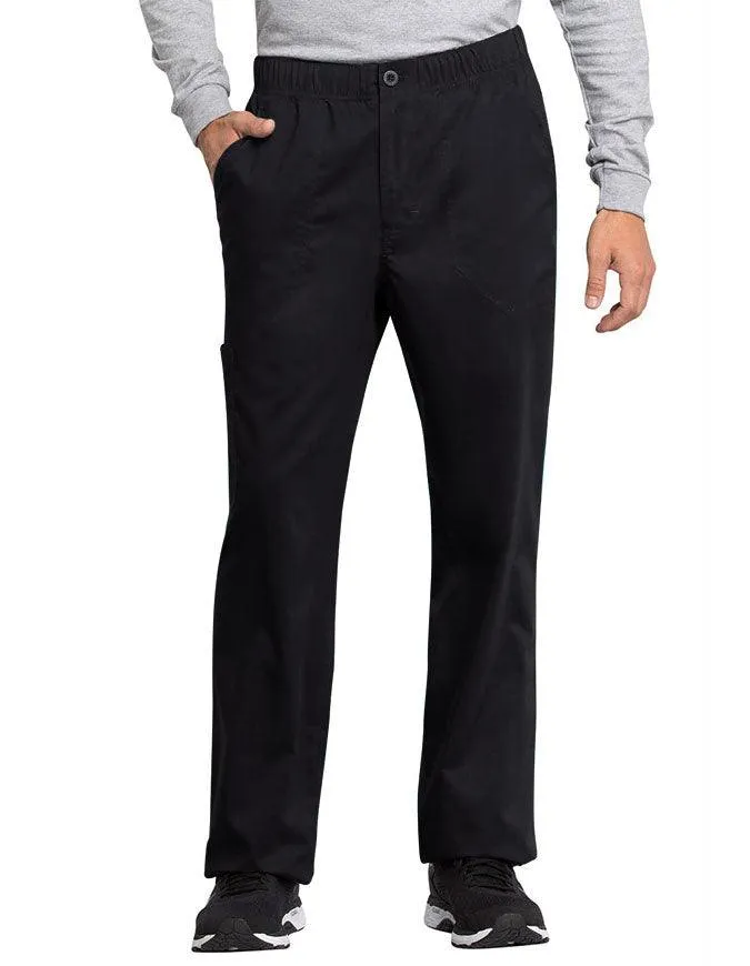 Cherokee Workwear Revolution Tech Men's Mid Rise Straight Leg Zip Fly Petite Pant
