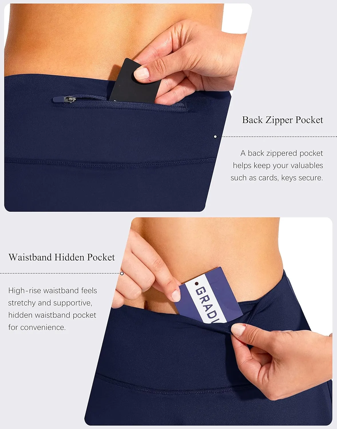 G Gradual Women's Pleated Tennis Skirts with 4 Pockets Athletic Golf Skorts for Women's Workout Running
