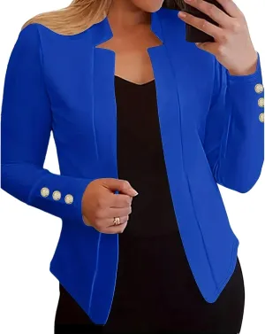 Womens Blazers for Work Casual Jacket Open Front Long Sleeve Office Business Blazer Jackets Fall Spring Outfit Fashion