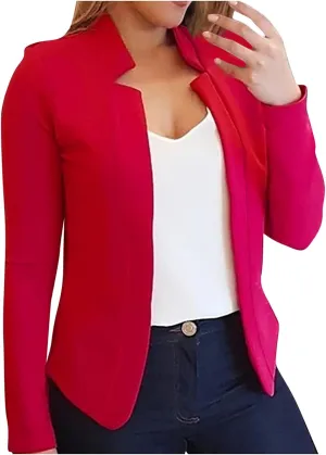 Women's Cropped Blazer Jackets Work Office Jacket Dressy Cardigan Blazer Lightweight Blazer Business Casual Coat 2025